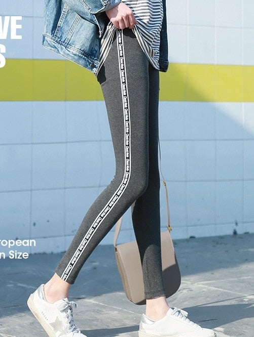 2019 New Fashion Women's Spring And Summer High Elasticity And Good Quality Slim Fitness Capris  Leggings Cotton Pants