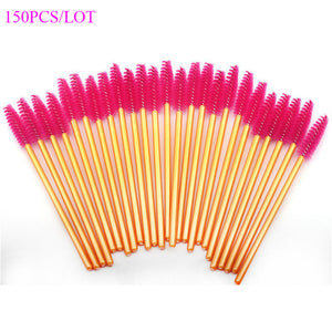 150PCS Disposable Eyelash Brushes Eyebrow Brushes Wand Comb Eye Lashes Makeup Brushes Mascara Wands for Eyelash Extension