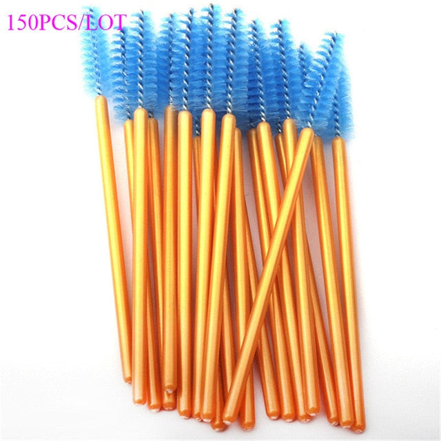 150PCS Disposable Eyelash Brushes Eyebrow Brushes Wand Comb Eye Lashes Makeup Brushes Mascara Wands for Eyelash Extension