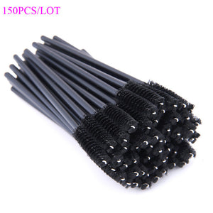 150PCS Disposable Eyelash Brushes Eyebrow Brushes Wand Comb Eye Lashes Makeup Brushes Mascara Wands for Eyelash Extension