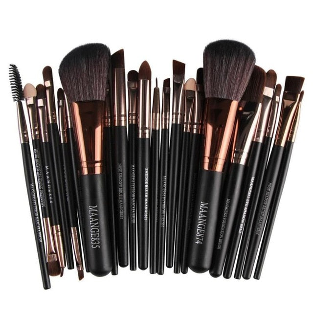 MAANGE 22Pcs Makeup Brushes Set Professional Cosmetic Foundation Powder Blush Eye Shadow Lip Blend Make Up Brush Tool Kit