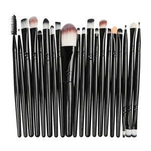 Professional Makeup Brush Sets 20pcs Cosmetic Brushes Natural Hair Foundation Powder Blush Eye Shadow Lip Blend Make Up Tool Kit