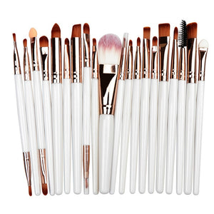 Professional Makeup Brush Sets 20pcs Cosmetic Brushes Natural Hair Foundation Powder Blush Eye Shadow Lip Blend Make Up Tool Kit