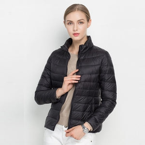 Women Winter Coat 2019 New Ultra Light White Duck Down Jacket Slim Women Winter Puffer Jacket Portable Windproof Down Coat