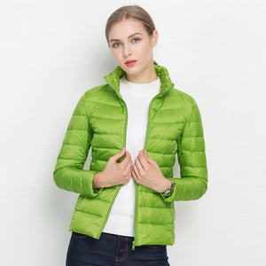 Women Winter Coat 2019 New Ultra Light White Duck Down Jacket Slim Women Winter Puffer Jacket Portable Windproof Down Coat