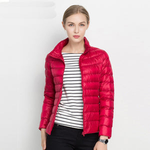 Women Winter Coat 2019 New Ultra Light White Duck Down Jacket Slim Women Winter Puffer Jacket Portable Windproof Down Coat