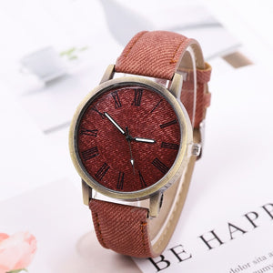 Relojes Women Quartz Watches Denim Design Leather Strap Male Casual Wristwatch Ladies Watch female watch Relogio Masculino