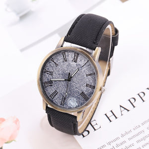 Relojes Women Quartz Watches Denim Design Leather Strap Male Casual Wristwatch Ladies Watch female watch Relogio Masculino