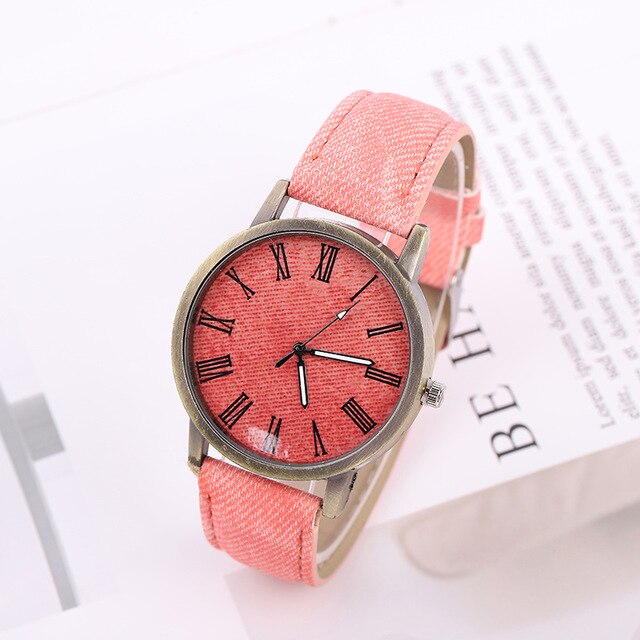 Relojes Women Quartz Watches Denim Design Leather Strap Male Casual Wristwatch Ladies Watch female watch Relogio Masculino