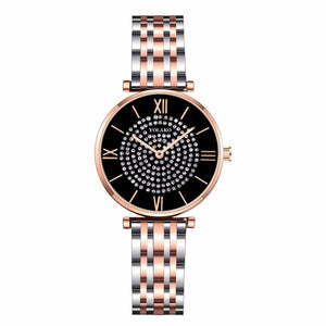 Luxury Crystal Women Bracelet Watches 2019 Top Brand Fashion Diamond Ladies Quartz Watch Female Full Steel Waterproof Wristwatch