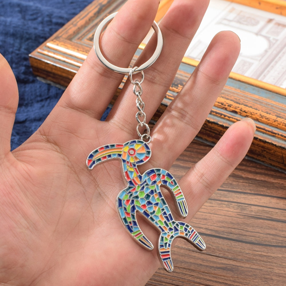 Vicney New Arrival symbol of the luck Manutara Bird Keychain Easter Island Birdman Key Chain God Make-Make Keyring For Key