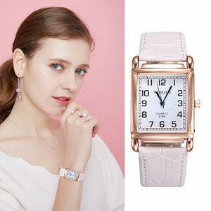 Top Brand Women Quartz Watches Bussiness Leather Lady Wristwatches Luxury Female Dress Clock Gift Dropshiping Reloj Hombre Sra