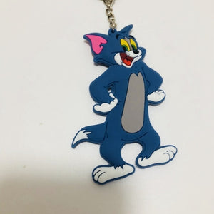 Occident anime Tom and Jerry key chain cosplay cartoon cat mouse animal funny cute personality PVC souvenir fashion keychain