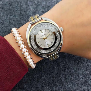 reloj mujer Top Brand CONTENA Watch Women Watches Rose Gold Bracelet Watch Luxury Rhinestone Ladies Watch saat relogio feminino