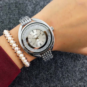 reloj mujer Top Brand CONTENA Watch Women Watches Rose Gold Bracelet Watch Luxury Rhinestone Ladies Watch saat relogio feminino