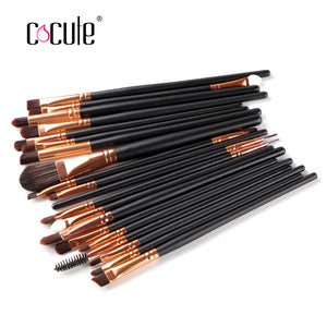 Cocute Face Eye Lip Makeup Brushes High Quality Powder Blush Foundation Brush Sponge Puff Contour Brush Cosmetic Gift