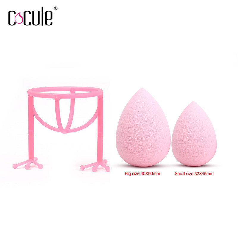 Cocute Makeup Tool Kit 2pcs Beauty Chicken Feet Shape Display Stand Holder Makeup Sponge Be Bigger into Water Smooth Soft Gift