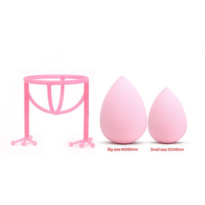 Cocute Makeup Tool Kit 2pcs Beauty Chicken Feet Shape Display Stand Holder Makeup Sponge Be Bigger into Water Smooth Soft Gift