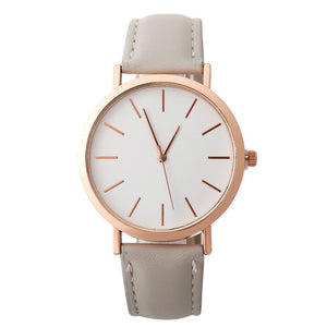 Woman Classic Multi-Color Simple Fashion Leather Band Analog Quartz Round Wrist Watch Watches reloj mujer C50