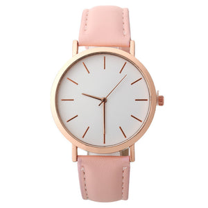 Woman Classic Multi-Color Simple Fashion Leather Band Analog Quartz Round Wrist Watch Watches reloj mujer C50